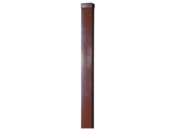 Kvadratinis stulpas – dažytas, cinkuotas, RAL 8017; 40 x 60 x 1500 mm