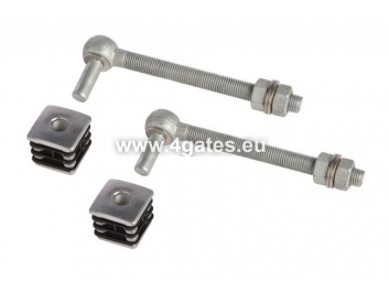 Set of Hinges Locinox GBM12-DP with Aluminium, Reinforced Plug, Screw M12x130 mm (2pcs)